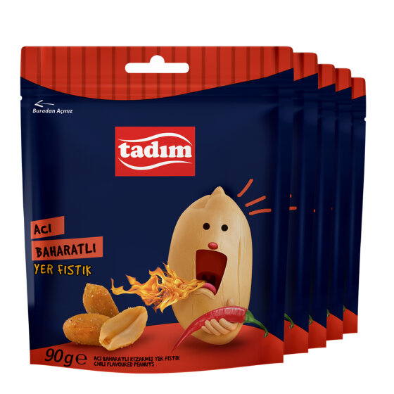 Acı Soslu Yer Fıstığı 5 x 90 gr - 1