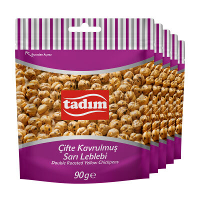 Çifte Kavrulmuş Sarı Leblebi 5 x 90 gr