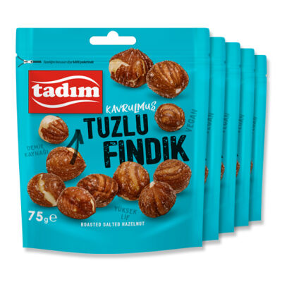 Kavrulmuş Tuzlu Fındık 5 x 75 gr
